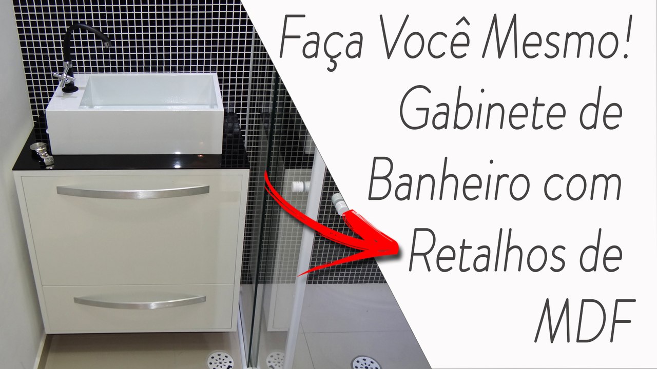 como fazer armario de banheiro reciclado