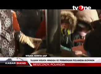 Wisata Kereta Uap, Menikmati Perjalanan Saat Salju