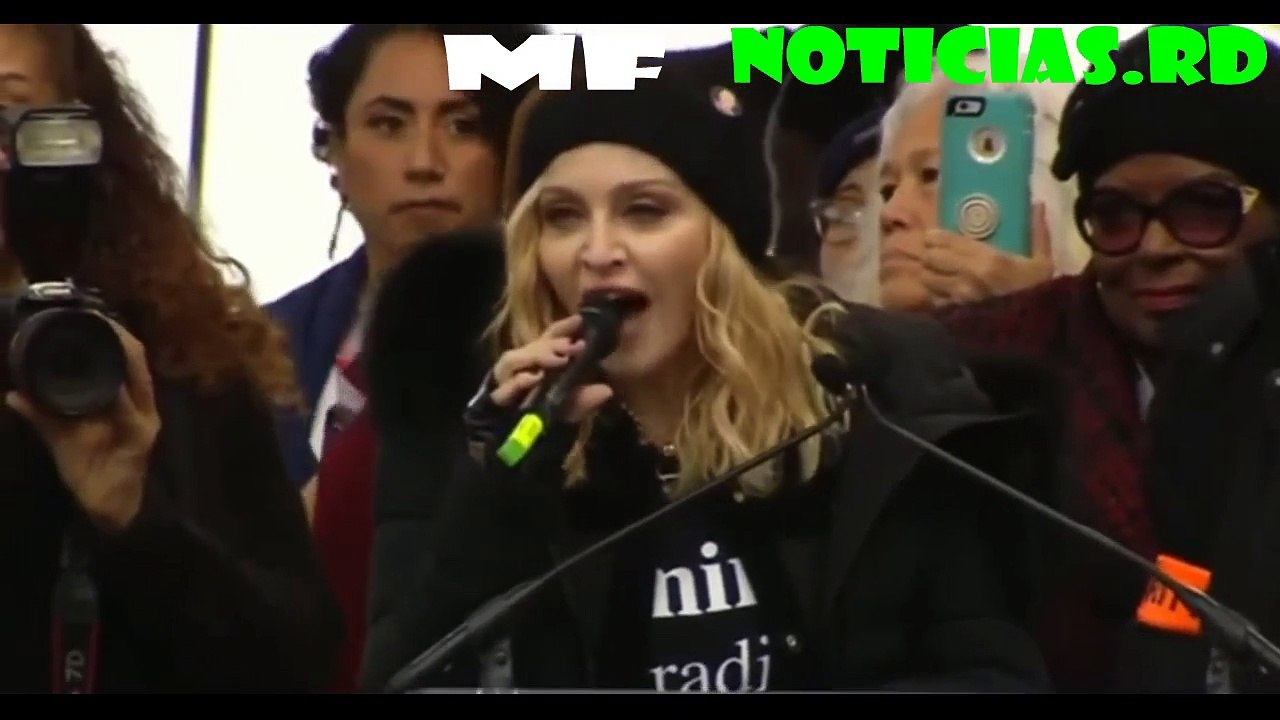 Madonna 'Blowing up the White House Speaking at Women protest Madonna Speech