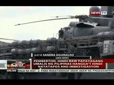 Gobyerno ng Pilipinas, seryoso aw sa pagkuha ng kustodiya kay Pemberton