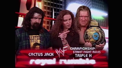 Cactus Jack Vs. Triple H WWE Royal Rumble 2000