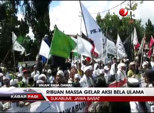 Ribuan Massa Gelar Aksi Bela Ulama