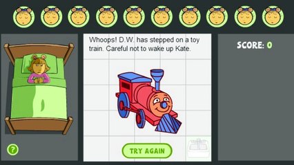 Arthur Dont Wake Kate Animation PBS Kids Cartoon Game Play