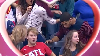 Fan DROPS Ring During Atlanta Hawks Kiss Cam Marriage Proposal - But Was it Fake?