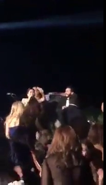 شرين سكرانة لـ عمرو يوسف في فرحه: احنا سلبات.. وتتريق على عمرو دياب