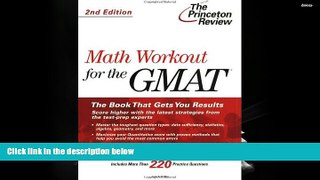 Free PDF Math Workout for the GMAT, 2nd Edition (Graduate School Test Preparation) Pre Order