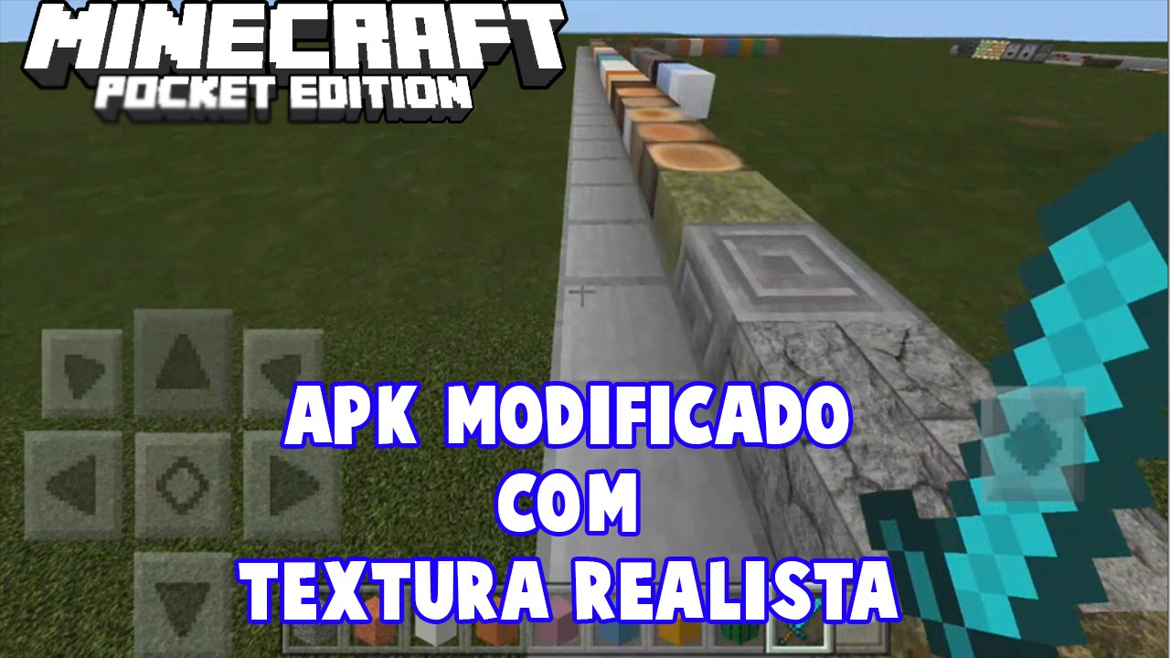 MCPE 1.0.2 MODIFICADO COM TEXTURA REALISTA