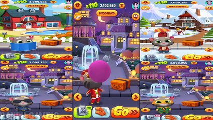 Talking Tom Gold Run - Tom Vs King Tom Vs Frosty Tom Vs Officer Tom Vs Super Tom
