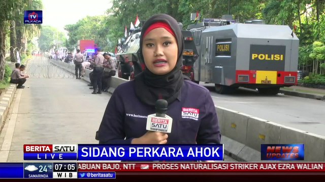 Sidang Ahok, Jalan Depan Kementan Ditutup