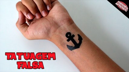 Como fazer Tatuagem falsa (Realista e fácil)