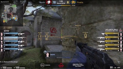 CAJUNB 4K - North vs FNATIC (CSGO ELEAGUE ATLANTA 2017)