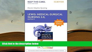PDF [Download]  Elsevier Adaptive Quizzing for Medical-Surgical Nursing (Access Card), Updated