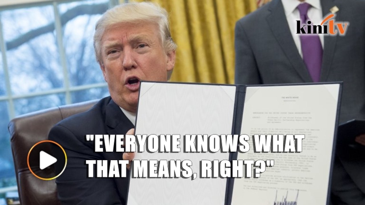 Donald Trump signs executive order withdrawing US from Trans-Pacific Partnership