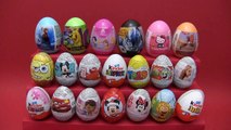 20 Surprise Eggs Kinder Joy Star Wars Cars Pixar Mickey Mouse Big Hero Spongebob Huevos Sorpresa