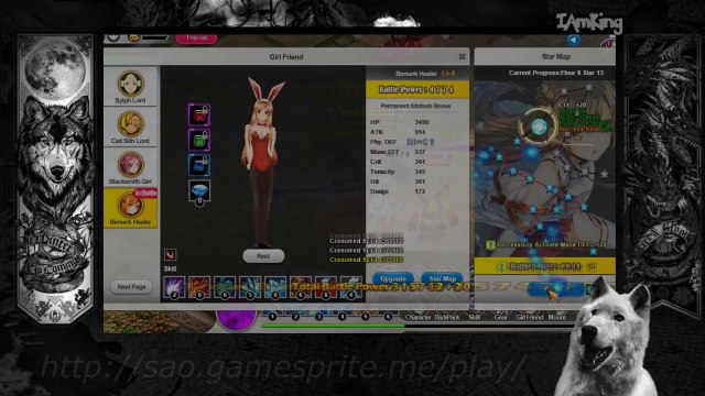 SAO's Legend - Upgrading Asuna (Berserk Healer) Lv 1 to Lv 4 (+ Star Map Lv 8)