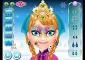 NEW Игры для детей—Disney Холодное сердце Анна рисунок—Мультик Онлайн видео игры для девочек