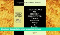 Audiobook  The Finance of Higher Education: Theory, Research, Policy and Practice  Pre Order