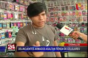 Chorrillos: asaltan tienda de venta de celulares