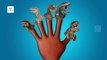 Динозавр мультфильм 3D Finger семья потешки | папа палец семья динозавров рифмы палец