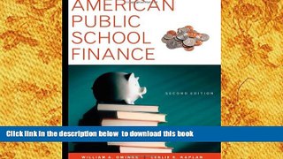 [PDF]  American Public School Finance William Owings Full Book