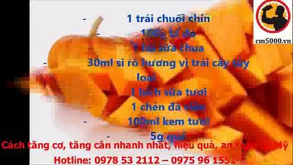 Cách làm sinh tố chuối - bí đỏ tăng cân cho người gầy