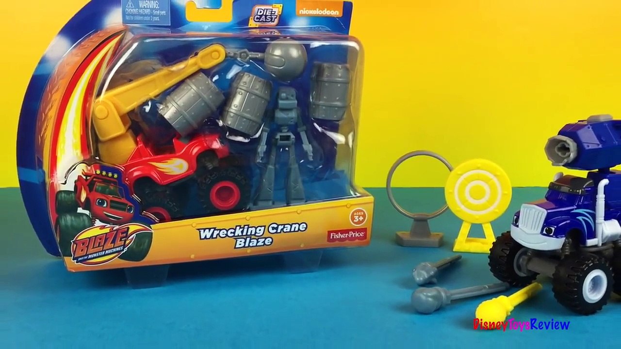Wrecking Crane Blaze Monster Truck 3+ Mighty Machines for kids - Mickey Mouse Train Goofy