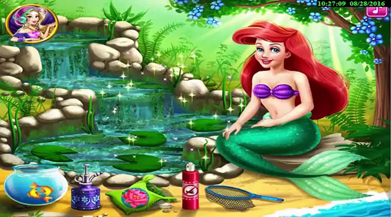 Детские игры Русалочка Ариэль Водный Сад Видео для детей Игры для девочек