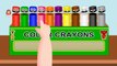 Learn Colors with Color Crayons for Children, Teach Colours, Baby Videos, Kids Learning Videos