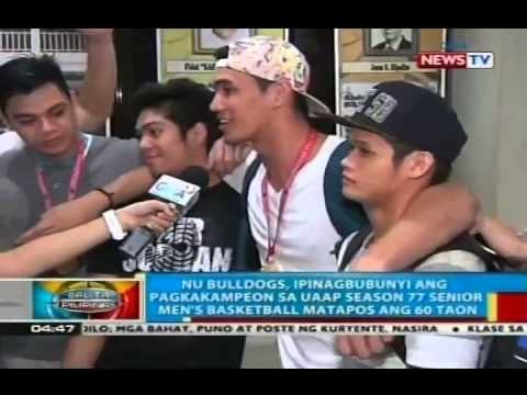 NU Bulldogs, ipinagbubunyi ang pagkakampeon sa UAAP '77 senior men's basketball matapos ang 60 taon
