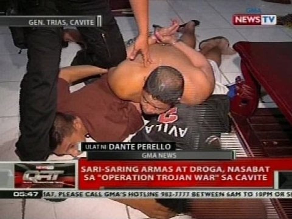 QRT: Sari-saring armas at droga, nasabat sa 'Operation Trojan War' sa Cavite