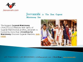 No1 #Gujarati matrimony sites 100% free in india