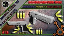 Blender Tutorial Modelagem de Arma 3D - Modelando Arma de fogo Pistola Magnum 44 para games FPS - 1/2