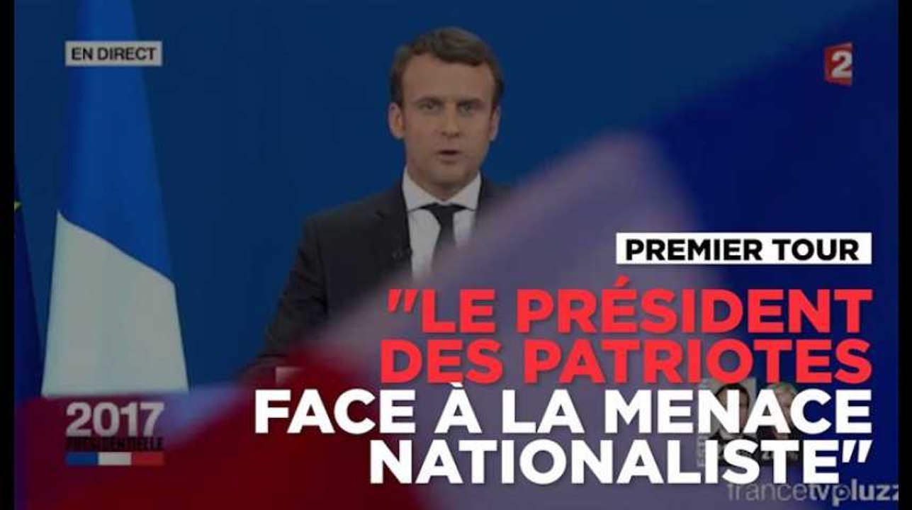 Emmanuel Macron se pose en "président des patriotes face à la menace des nationalistes"