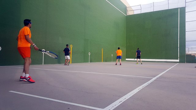 Frontenis honor 2ª partida Rivas vs Alcalá ultimos tantos set 1