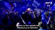 Marine Le Pen appelle les électeurs à la rejoindre