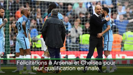 FA Cup - Guardiola: "Félicitations à Arsenal et Chelsea"