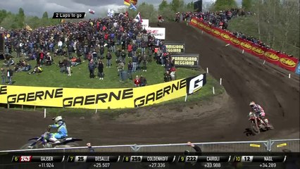 MXGP of Europe Jeffrey Herlings & Jeremy Van Horebeek fight for second place