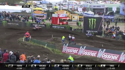 MXGP of Europe Jeffrey Herlings and Romain Febvre battle
