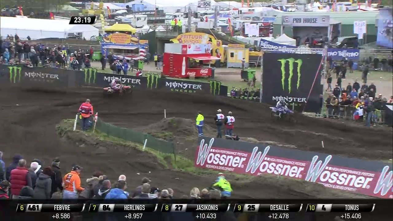 MXGP of Europe Jeffrey Herlings and Romain Febvre battle