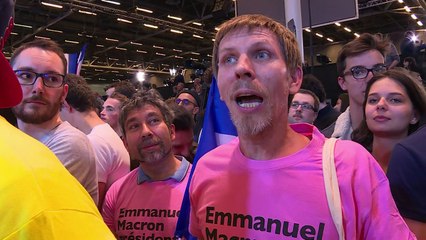 Macron and Le Pen supporters look forward to second round vote