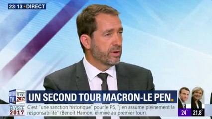 Elections présidentielles 1er tour : Christophe Castaner réagit aux résultats