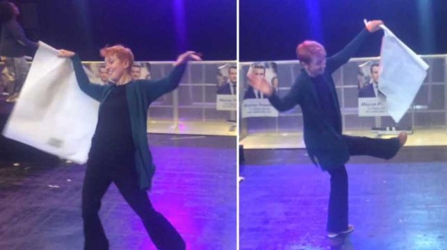 La danse de cette militante macroniste vaut le détour