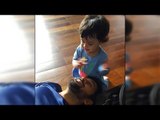 Dhoni playing with her daughter Ziva, cutest thing you will see today