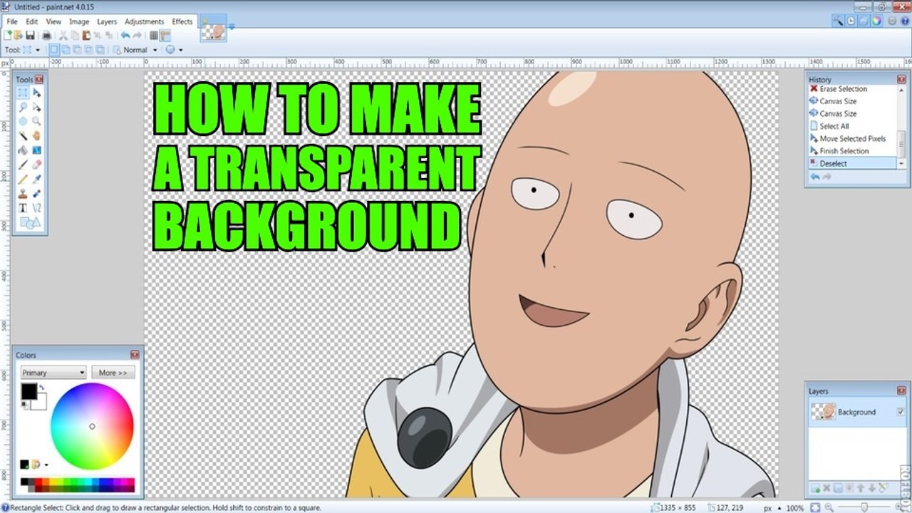 How to Make an Image Background Transparent Using Free Program