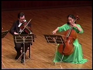 Mozart: Flute Quartet No.2 K 285a / Nicolet Kantorow V.Mendelssohn Fujiwara (1991 Movie Live)