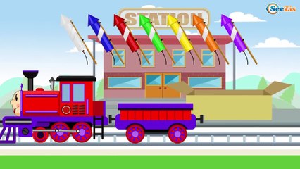 The Little Train - Learn Shape Oval - Educational Videos - Trains & Cars Cartoons for children