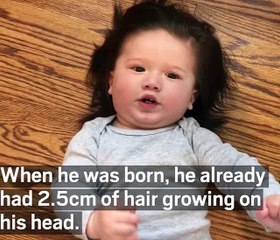 WOW baby got the incredible hairs