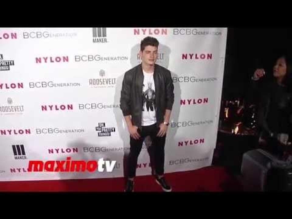 Gregg Sulkin NYLON & BCBGeneration Young Hollywood Party Red Carpet