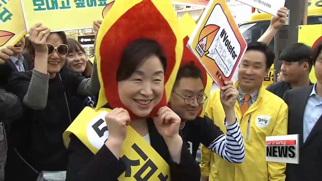 Sole female candidate Sim Sang-jung is voice of working class