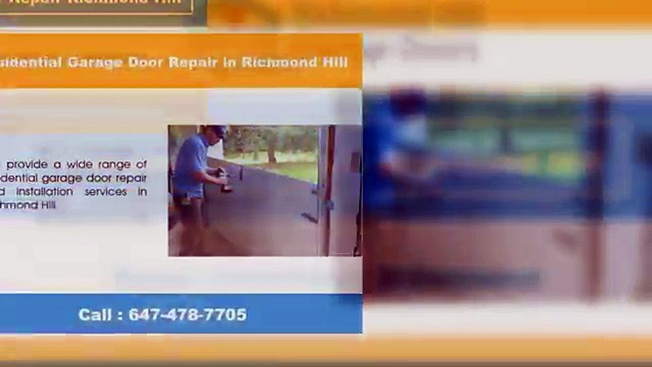 Garage Door Repair & Installation Services in Richmond Hill